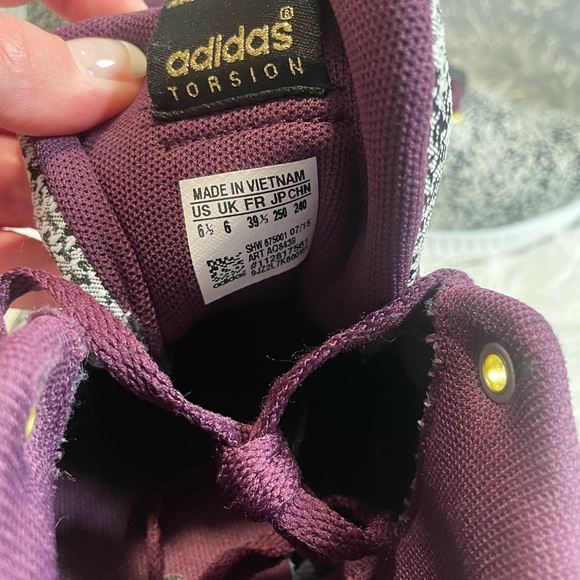 Adidas ZX Flux Torsion Running Sneaker Purple Gray And Gold. Women’s 6.5. - Picture 6 of 6